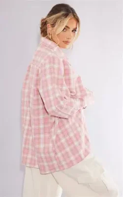 Pink Check Shirt
