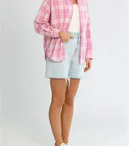 Alternative view of Pink Check Shirt